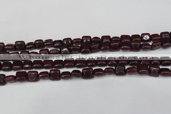 CCN3791 15.5 inches 8*8mm square candy jade beads wholesale