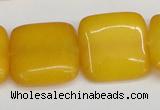 CCN3800 15.5 inches 20*20mm square candy jade beads wholesale