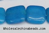 CCN3810 15.5 inches 20*20mm square candy jade beads wholesale