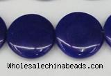 CCN3833 15.5 inches 20mm flat round candy jade beads wholesale