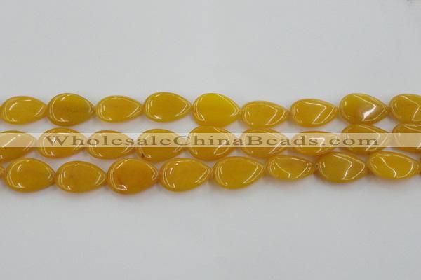 CCN3897 15.5 inches 18*25mm flat teardrop candy jade beads