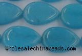 CCN3901 15.5 inches 18*25mm flat teardrop candy jade beads