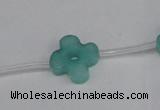 CCN3948 15.5 inches 15mm carved flower candy jade beads wholesale