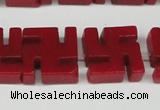 CCN3959 15.5 inches 20*20mm svastika candy jade beads wholesale