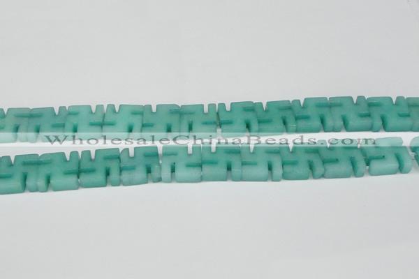 CCN3961 15.5 inches 20*20mm svastika candy jade beads wholesale