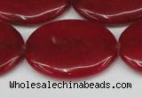 CCN3989 15.5 inches 30*40mm oval candy jade beads wholesale