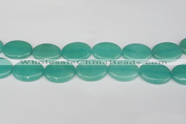 CCN3993 15.5 inches 30*40mm oval candy jade beads wholesale