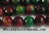 CCN4011 15 inches 8mm faceted round candy jade beads wholesale