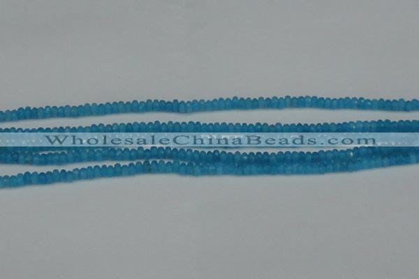 CCN4107 15.5 inches 2*4mm faceted rondelle candy jade beads