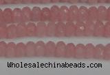 CCN4122 15.5 inches 4*6mm faceted rondelle candy jade beads