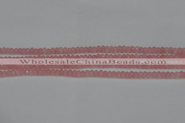 CCN4122 15.5 inches 4*6mm faceted rondelle candy jade beads