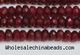 CCN4128 15.5 inches 4*6mm faceted rondelle candy jade beads