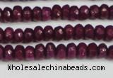 CCN4130 15.5 inches 4*6mm faceted rondelle candy jade beads