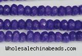 CCN4131 15.5 inches 4*6mm faceted rondelle candy jade beads