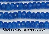 CCN4135 15.5 inches 4*6mm faceted rondelle candy jade beads