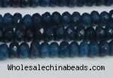 CCN4136 15.5 inches 4*6mm faceted rondelle candy jade beads