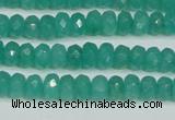 CCN4137 15.5 inches 4*6mm faceted rondelle candy jade beads