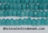 CCN4138 15.5 inches 4*6mm faceted rondelle candy jade beads