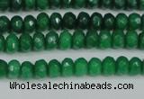 CCN4141 15.5 inches 4*6mm faceted rondelle candy jade beads