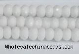 CCN4150 15.5 inches 5*8mm faceted rondelle candy jade beads