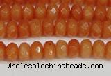 CCN4152 15.5 inches 5*8mm faceted rondelle candy jade beads