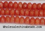 CCN4153 15.5 inches 5*8mm faceted rondelle candy jade beads