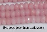 CCN4154 15.5 inches 5*8mm faceted rondelle candy jade beads