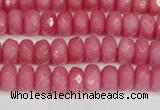 CCN4155 15.5 inches 5*8mm faceted rondelle candy jade beads