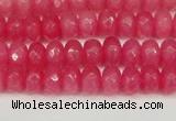 CCN4156 15.5 inches 5*8mm faceted rondelle candy jade beads