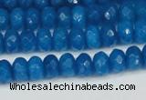 CCN4165 15.5 inches 5*8mm faceted rondelle candy jade beads