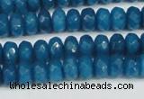 CCN4166 15.5 inches 5*8mm faceted rondelle candy jade beads