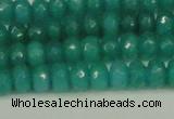 CCN4169 15.5 inches 5*8mm faceted rondelle candy jade beads