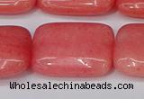 CCN4196 15.5 inches 18*25mm rectangle candy jade beads wholesale