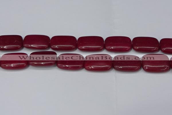 CCN4198 15.5 inches 18*25mm rectangle candy jade beads wholesale