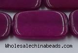 CCN4202 15.5 inches 30*40mm rectangle candy jade beads wholesale