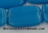 CCN4208 15.5 inches 30*40mm rectangle candy jade beads wholesale