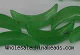 CCN422 15.5 inches 8*30mm curved moon candy jade beads wholesale