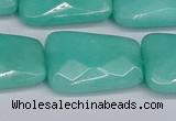 CCN4254 15.5 inches 18*25mm faceted trapezoid candy jade beads