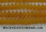 CCN4500 15.5 inches 3*5mm rondelle matte candy jade beads