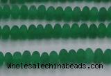 CCN4503 15.5 inches 3*5mm rondelle matte candy jade beads