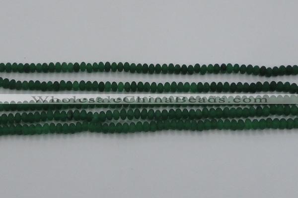 CCN4504 15.5 inches 3*5mm rondelle matte candy jade beads