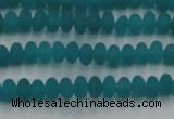 CCN4505 15.5 inches 3*5mm rondelle matte candy jade beads