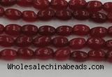 CCN4520 15.5 inches 4*6mm rice candy jade beads wholesale