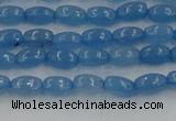 CCN4521 15.5 inches 4*6mm rice candy jade beads wholesale