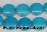 CCN490 15.5 inches 16mm flat round candy jade beads wholesale