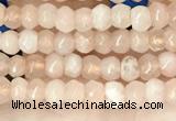 CCN5103 15 inches 3*4mm faceted rondelle candy jade beads