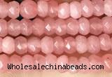 CCN5104 15 inches 3*4mm faceted rondelle candy jade beads