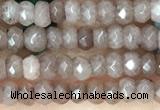 CCN5107 15 inches 3*4mm faceted rondelle candy jade beads