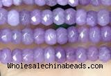 CCN5109 15 inches 3*4mm faceted rondelle candy jade beads