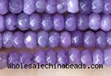 CCN5110 15 inches 3*4mm faceted rondelle candy jade beads